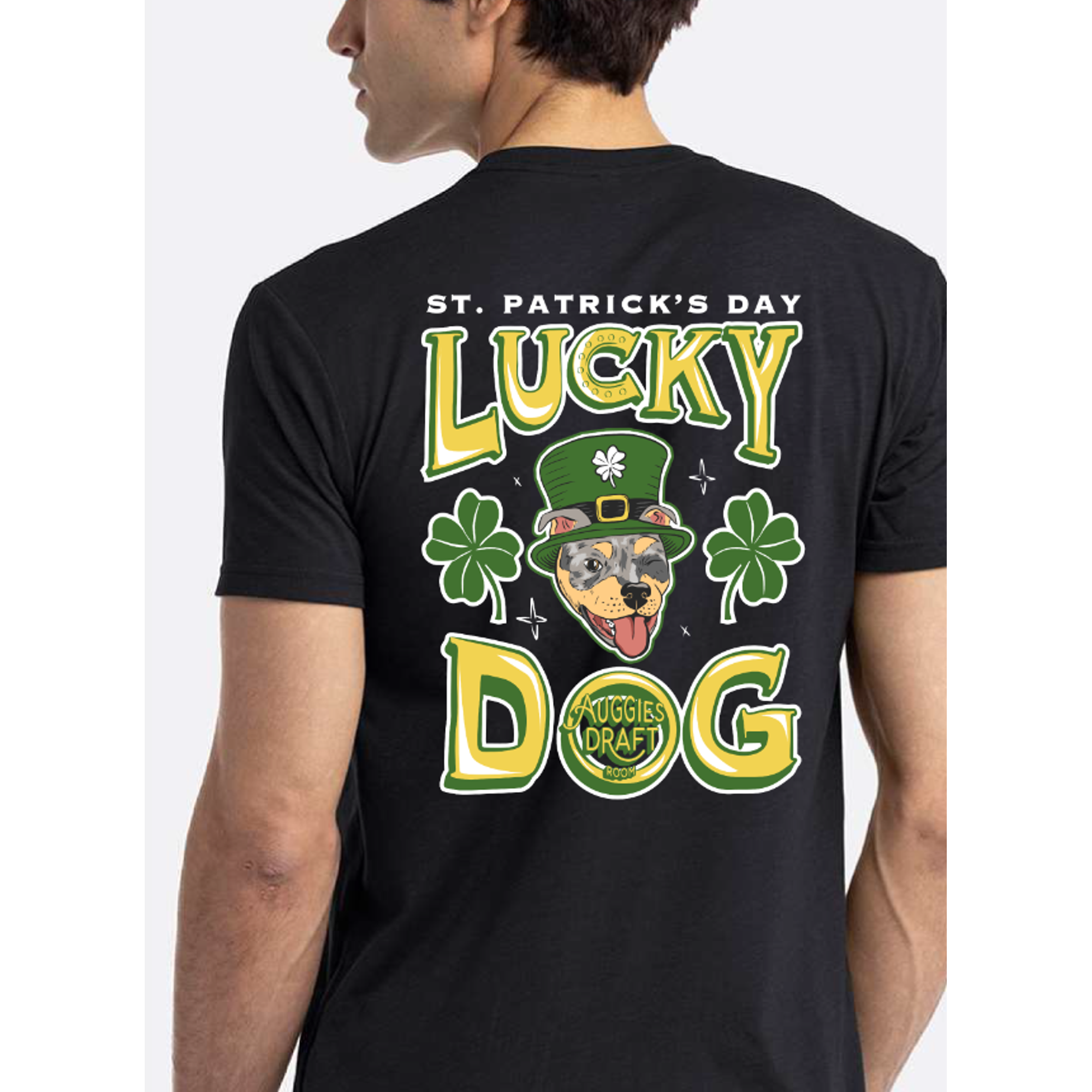 Auggies St. Patty's Day T- Short Sleeve-Black
